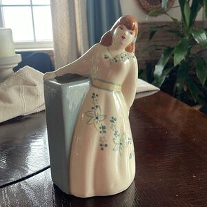 Weil Ware 1940’s Vintage Female Ceramic Planter